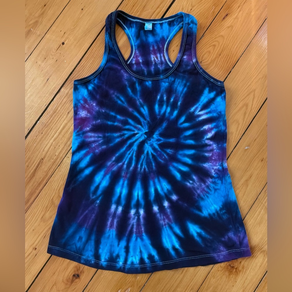 One of a Kind Tie-Dye Women's Racerback Tank Small